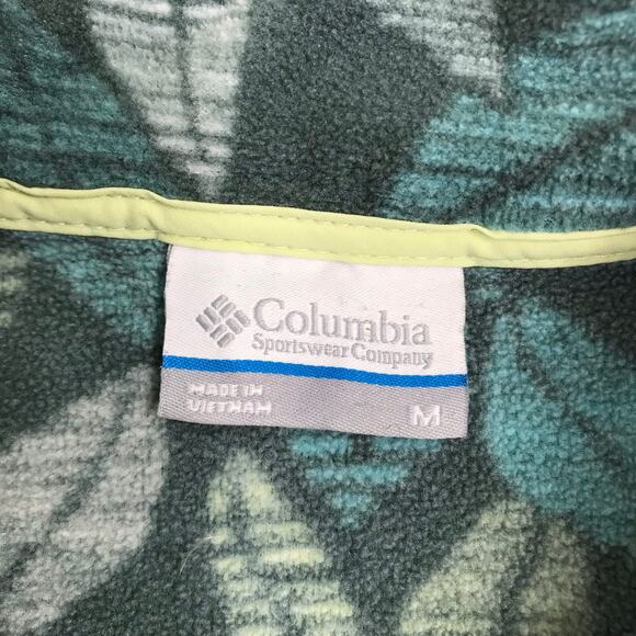COLUMBIA Mountain Side Benton Springs T-Snap Fleece Pullover Women M Outdoor Y2K - Picture 8 of 13